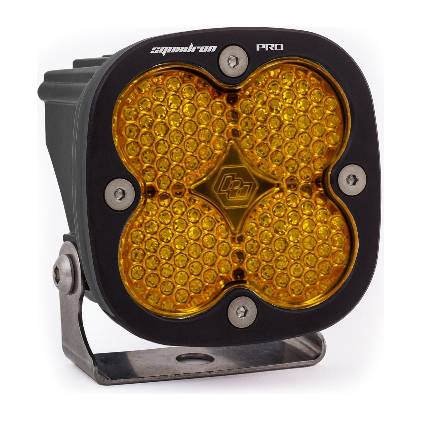 BAJA DESIGNS LED Light Pod Black Baja Amber Lens Work/Scene Pattern Squadron Pro Baja Designs I 490016