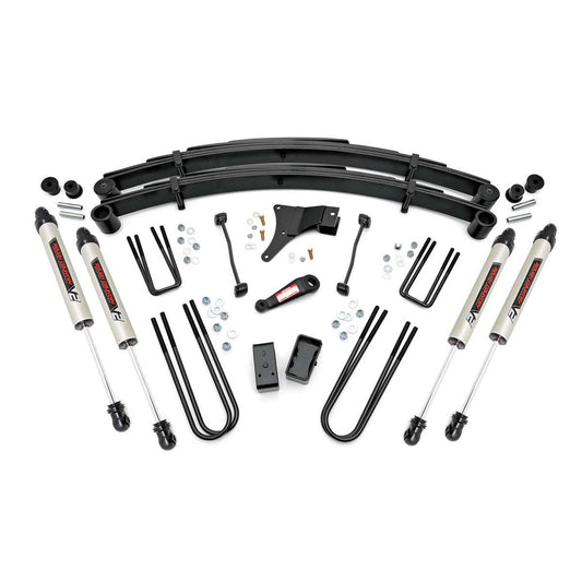 ROUGH COUNTRY 4 Inch Lift Kit | Rear Blocks | V2 | Ford F-250/F-350 Super Duty 4WD (1999) | 49470