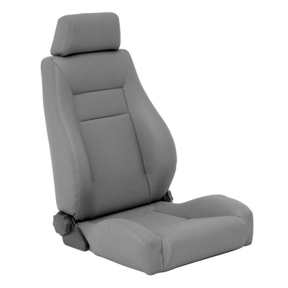 Smittybilt Contour Sport Seat Denim Gray No Drilling Installation Front Bucket Seat w/Recliner Incl. Headrest I 49511