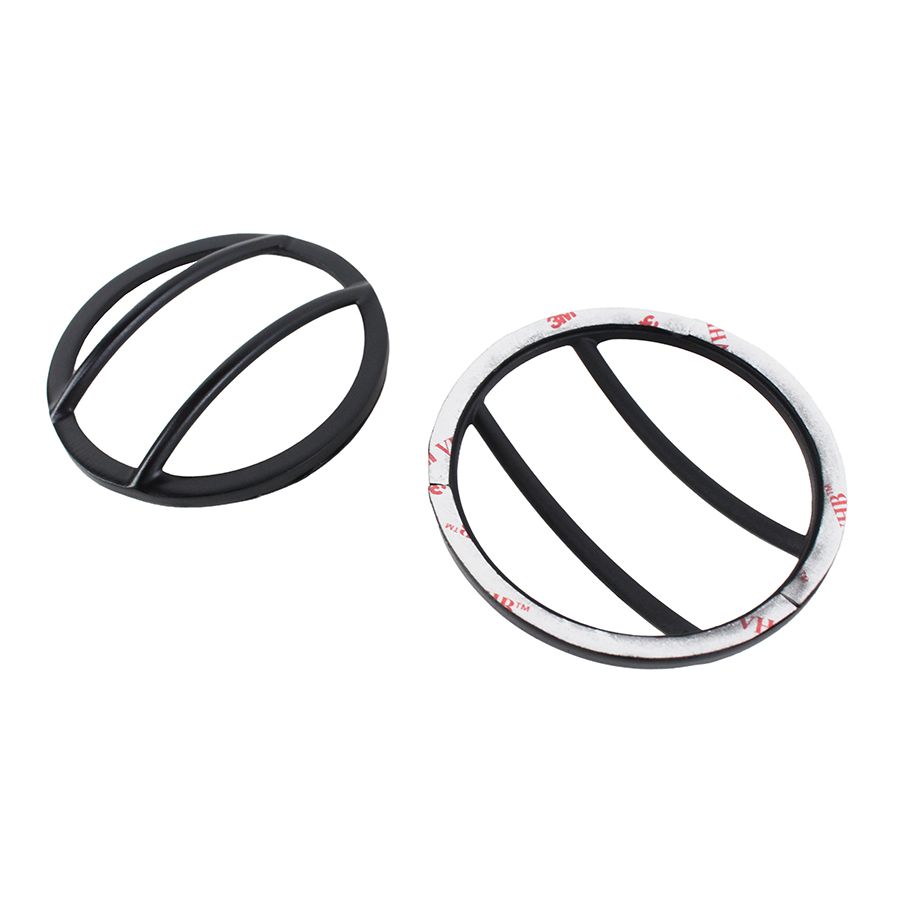 KENTROL Jeep JK Front Marker Covers Pair 07-18 Wrangler JK Powdercoat Black Kentrol  50009