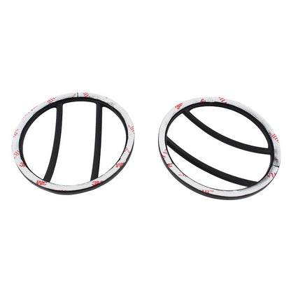 KENTROL Jeep JK Front Marker Covers Pair 07-18 Wrangler JK Powdercoat Black Kentrol  50009