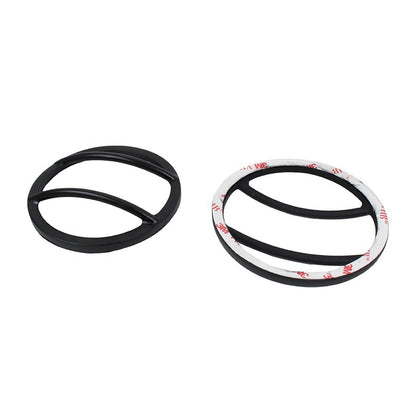 KENTROL Jeep JK Fog Light Cover Pair 07-18 Wrangler JK Powdercoat Black Kentrol  50014