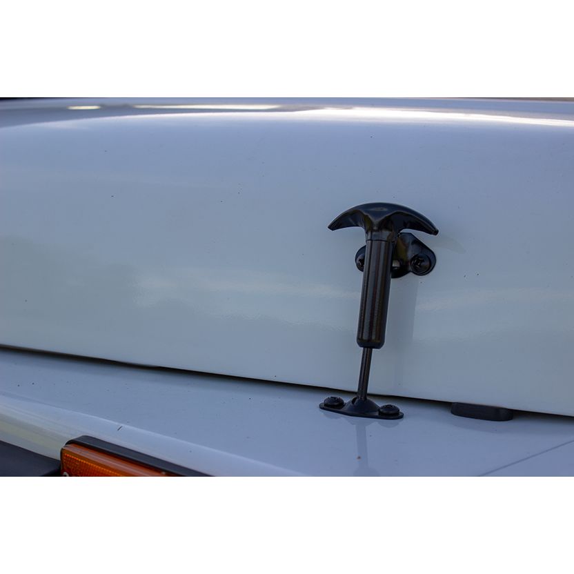 KENTROL Jeep CJ/YJ Hood Catch Pair 55-95 CJ and Wrangler YJ Powdercoat Black Kentrol  50401