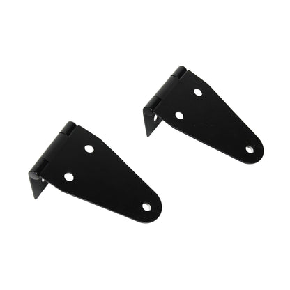KENTROL Jeep CJ/YJ Hood Hinge Pair 55-95 CJ and Wrangler YJ Powdercoat Black Kentrol  50402