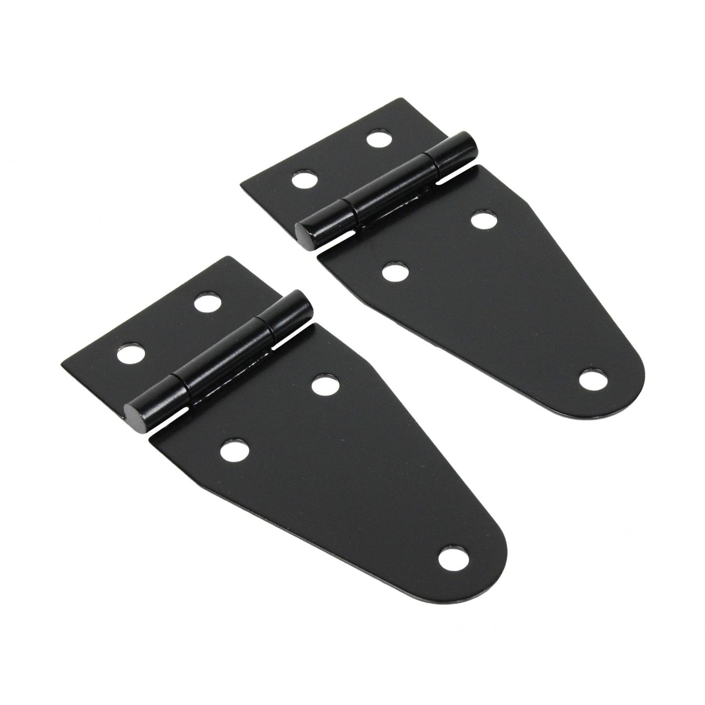 KENTROL Jeep CJ/YJ Hood Hinge Pair 55-95 CJ and Wrangler YJ Powdercoat Black Kentrol  50402