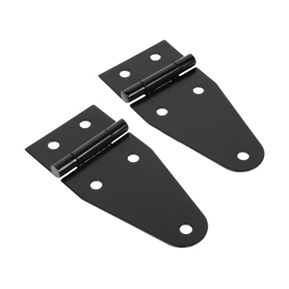 KENTROL Jeep CJ/YJ Hood Hinge Pair 55-95 CJ and Wrangler YJ Powdercoat Black Kentrol  50402
