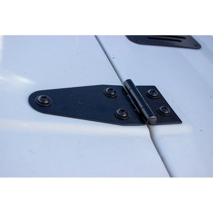 KENTROL Jeep CJ/YJ Hood Hinge Pair 55-95 CJ and Wrangler YJ Powdercoat Black Kentrol  50402