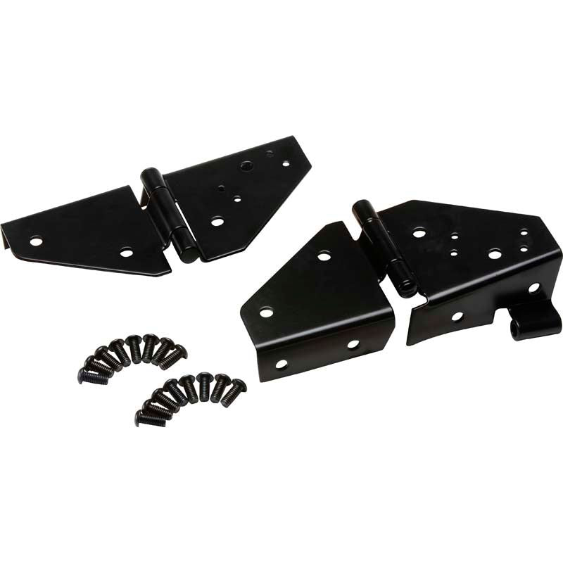 KENTROL Jeep CJ/YJ Windshield Hinge Pair 76-95 CJ and Wrangler YJ Powdercoat Black Kentrol  50403