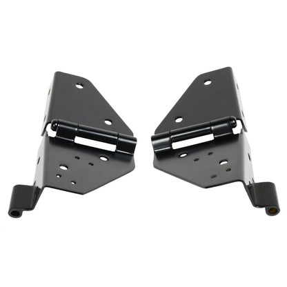 KENTROL Jeep CJ/YJ Windshield Hinge Pair 76-95 CJ and Wrangler YJ Powdercoat Black Kentrol  50403