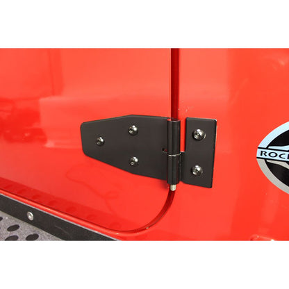 KENTROL JEEP CJ/YJ/TJ Lower Door Hinge Pair 76-06 CJ and Wrangler YJ/TJ Powdercoat Black Kentrol  50407