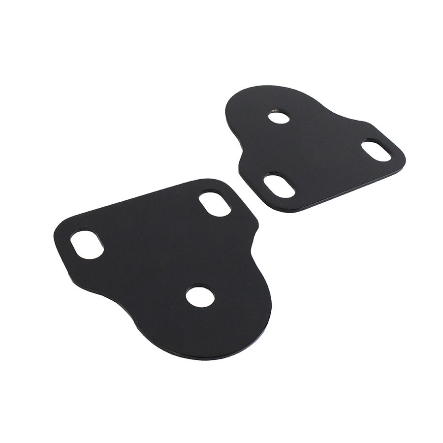 KENTROL Jeep CJ/YJ Interior Windshield Brackets Pair 76-95 CJ and Wrangler YJ Powdercoat Black Kentrol  50408