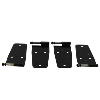 KENTROL Jeep CJ/YJ Hardtop Door Hinge Set 4 Pieces 76-93 CJ and Wrangler YJ Powdercoat Black Kentrol  50420