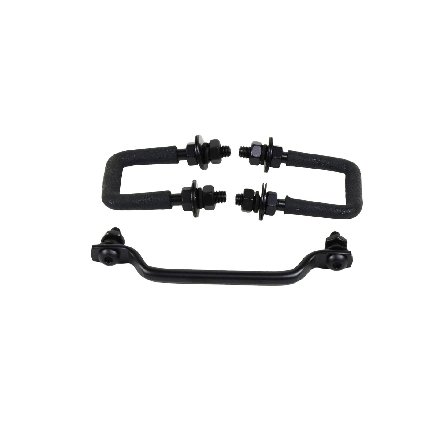 KENTROL Jeep YJ Windshield Tie Down Kit 87-95 Wrangler TJ Powdercoat Black Kentrol  50439