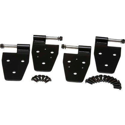 KENTROL Jeep YJ Door Hinge Set 4 Pieces 87-95 Wrangler TJ Powdercoat Black Kentrol  50441