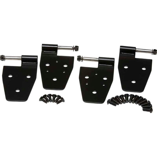 KENTROL Jeep YJ Door Hinge Set 4 Pieces 87-95 Wrangler TJ Powdercoat Black Kentrol  50441