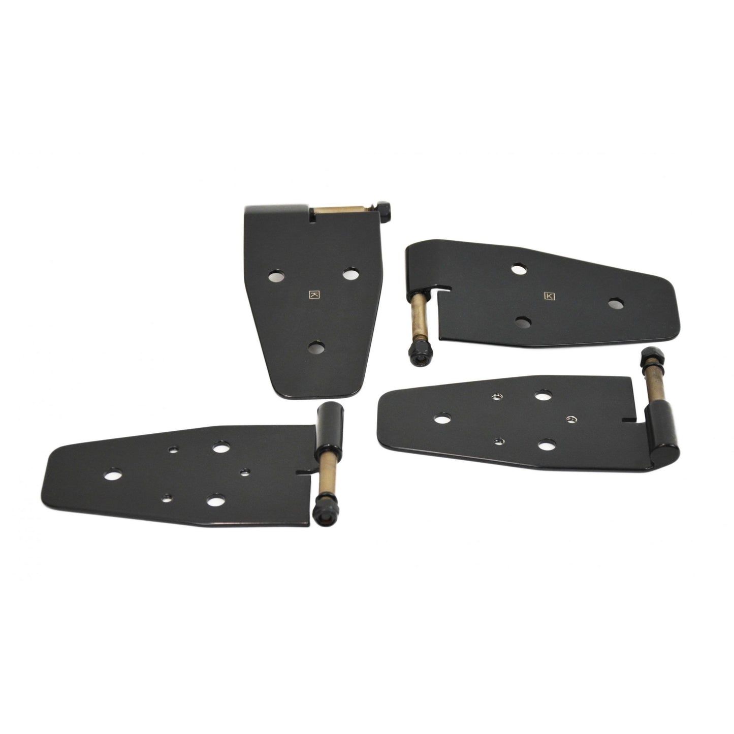 KENTROL Jeep YJ Door Hinge Set 4 Pieces 87-95 Wrangler TJ Powdercoat Black Kentrol  50441