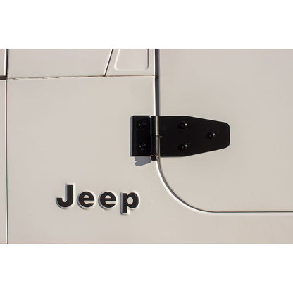 KENTROL Jeep YJ Door Hinge Set 4 Pieces 87-95 Wrangler TJ Powdercoat Black Kentrol  50441