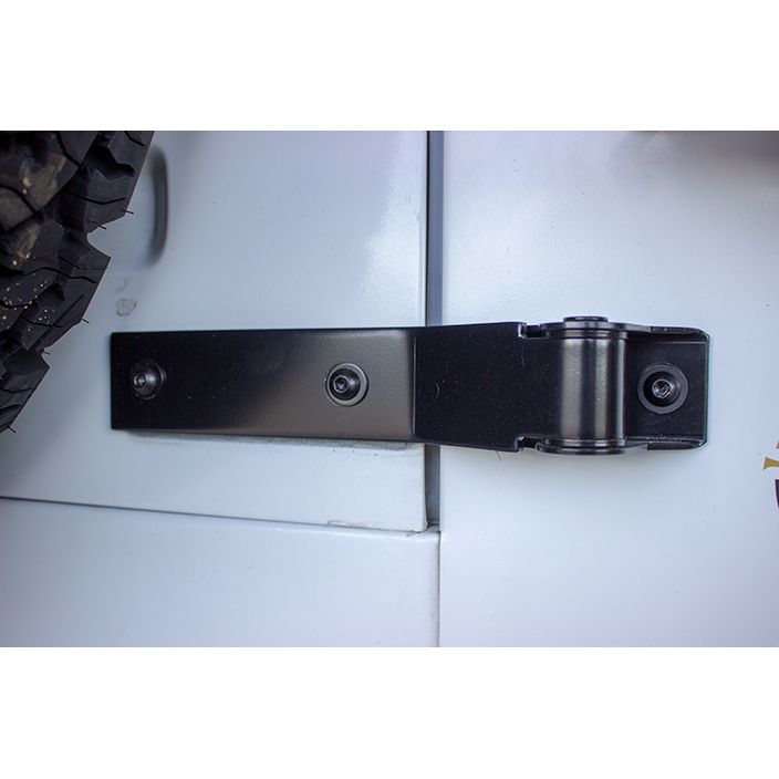 KENTROL Jeep YJ Tailgate Hinge Pair 87-95 Wrangler TJ Powdercoat Black Kentrol  50442