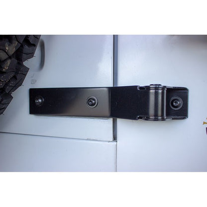 KENTROL Jeep YJ Tailgate Hinge Pair 87-95 Wrangler TJ Powdercoat Black Kentrol  50442