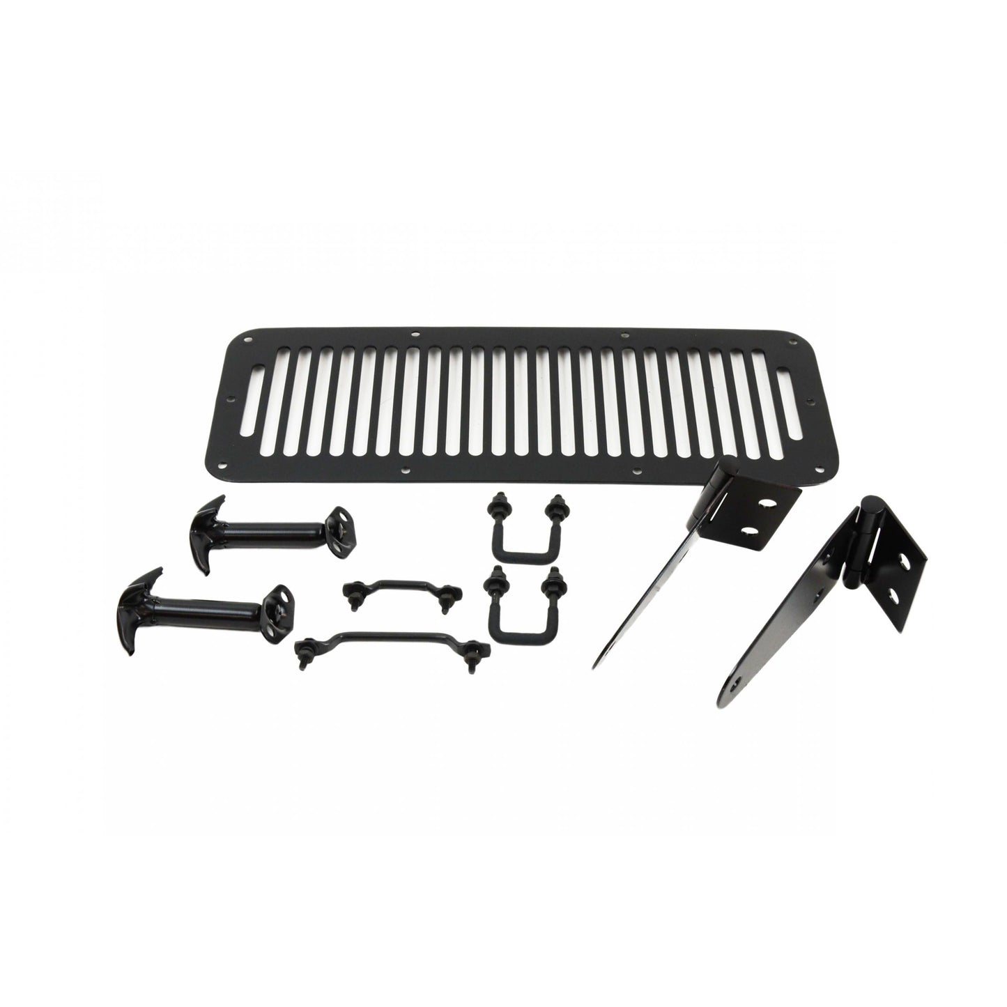 KENTROL Jeep CJ/YJ Hood Kit 78-95 CJ and Wrangler YJ Powdercoat Black Kentrol  50470