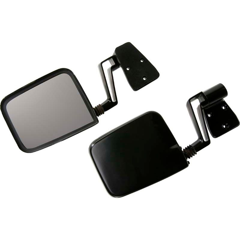 KENTROL Jeep YJ/TJ Mirror Kit Pair 88-06 Wrangler YJ/TJ Powdercoat Black Kentrol  50475