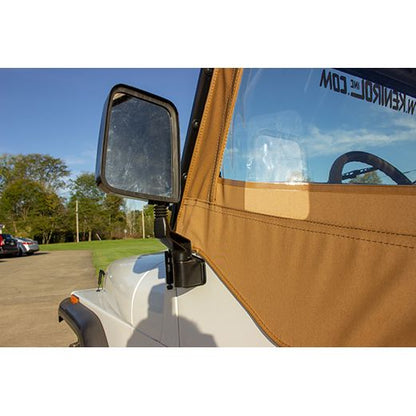 KENTROL Jeep YJ/TJ Mirror Kit Pair 88-06 Wrangler YJ/TJ Powdercoat Black Kentrol  50475