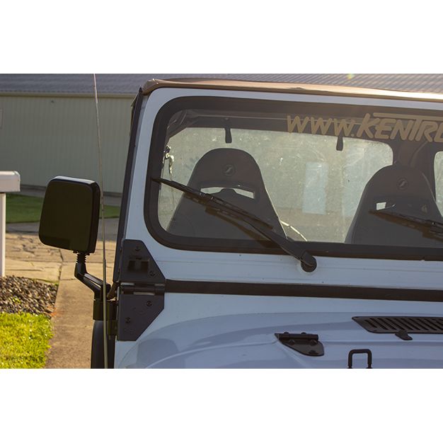 KENTROL Jeep YJ/TJ Mirror Kit Pair 88-06 Wrangler YJ/TJ Powdercoat Black Kentrol  50475