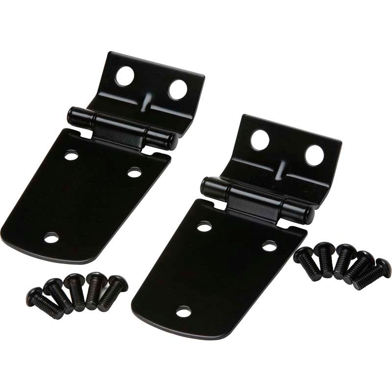 KENTROL Jeep TJ Hood Hinge Pair 97-06 Wrangler TJ Powdercoat Black Kentrol  50476