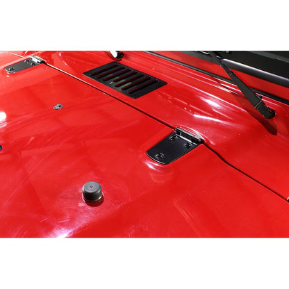 KENTROL Jeep TJ Hood Hinge Pair 97-06 Wrangler TJ Powdercoat Black Kentrol  50476