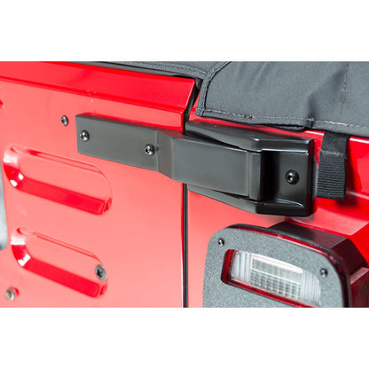 KENTROL Jeep TJ Tailgate Hinge Pair 97-06 Wrangler TJ Powdercoat Black Kentrol  50478