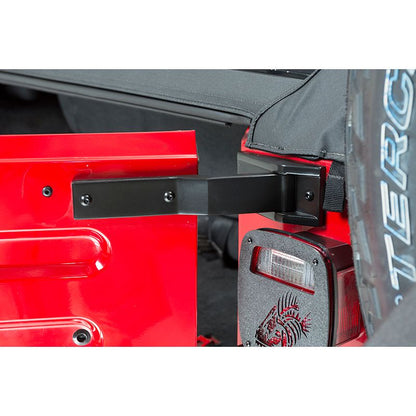 KENTROL Jeep TJ Tailgate Hinge Pair 97-06 Wrangler TJ Powdercoat Black Kentrol  50478