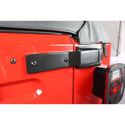 KENTROL Jeep TJ Tailgate Hinge Pair 97-06 Wrangler TJ Powdercoat Black Kentrol  50478