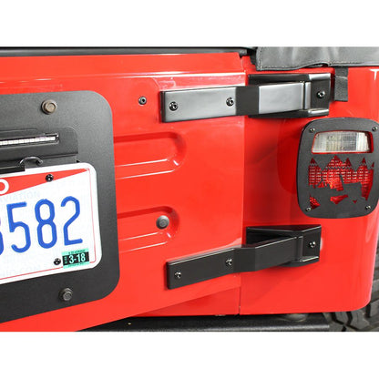 KENTROL Jeep TJ Tailgate Hinge Pair 97-06 Wrangler TJ Powdercoat Black Kentrol  50478
