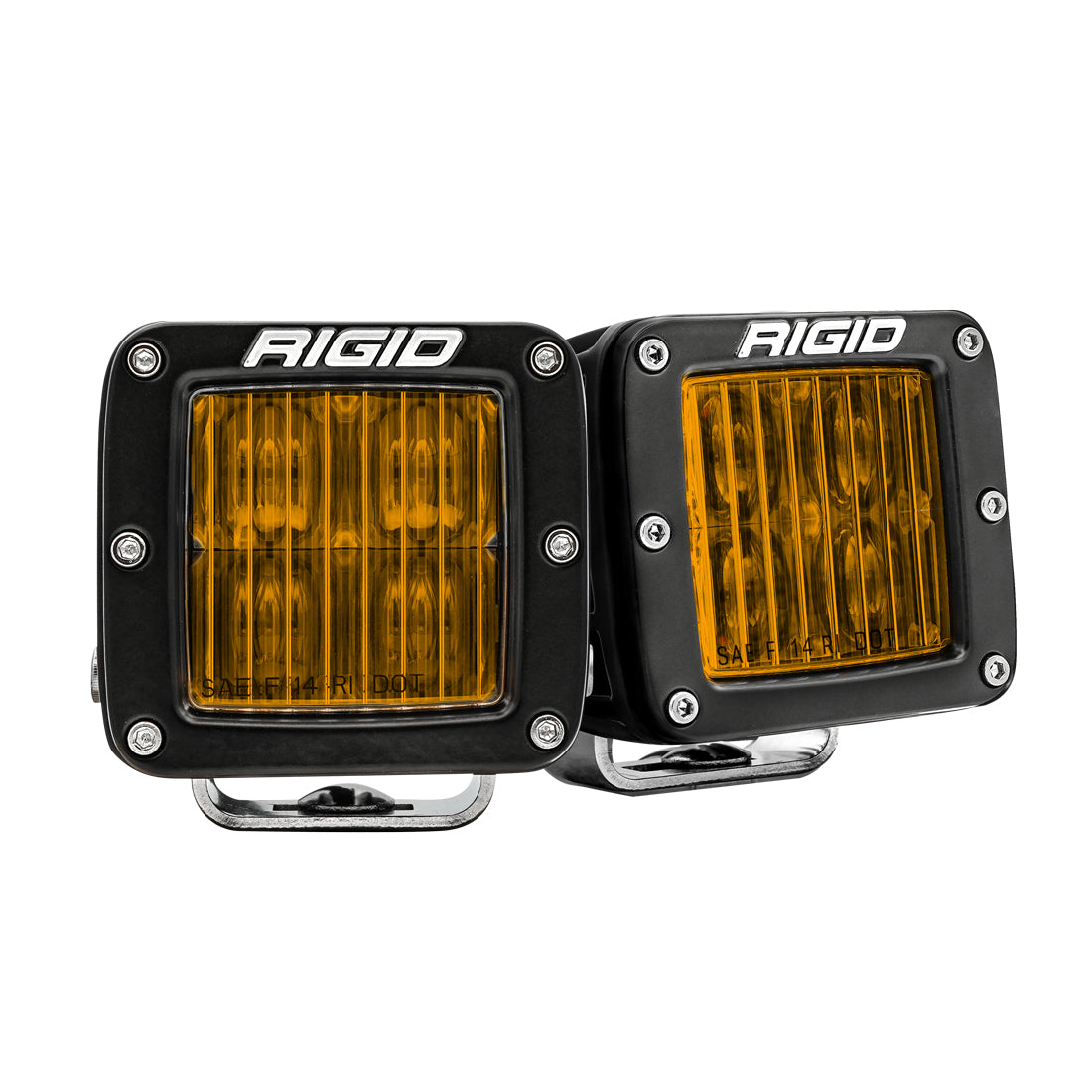 RIGID INDUSTRIES | SAE J583 Compliant Selective Yellow Fog Light Pair D-Series Pro Street Legal Surface Mount Rigid Industries | 504816