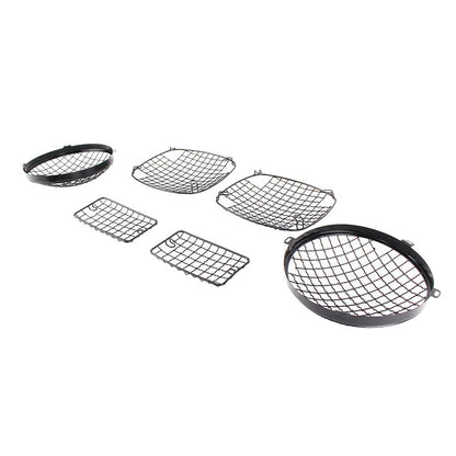 KENTROL Jeep TJ Wire Mesh Guard Set 6 Pieces 97-06 Wrangler TJ Powdercoat Black Kentrol  50488
