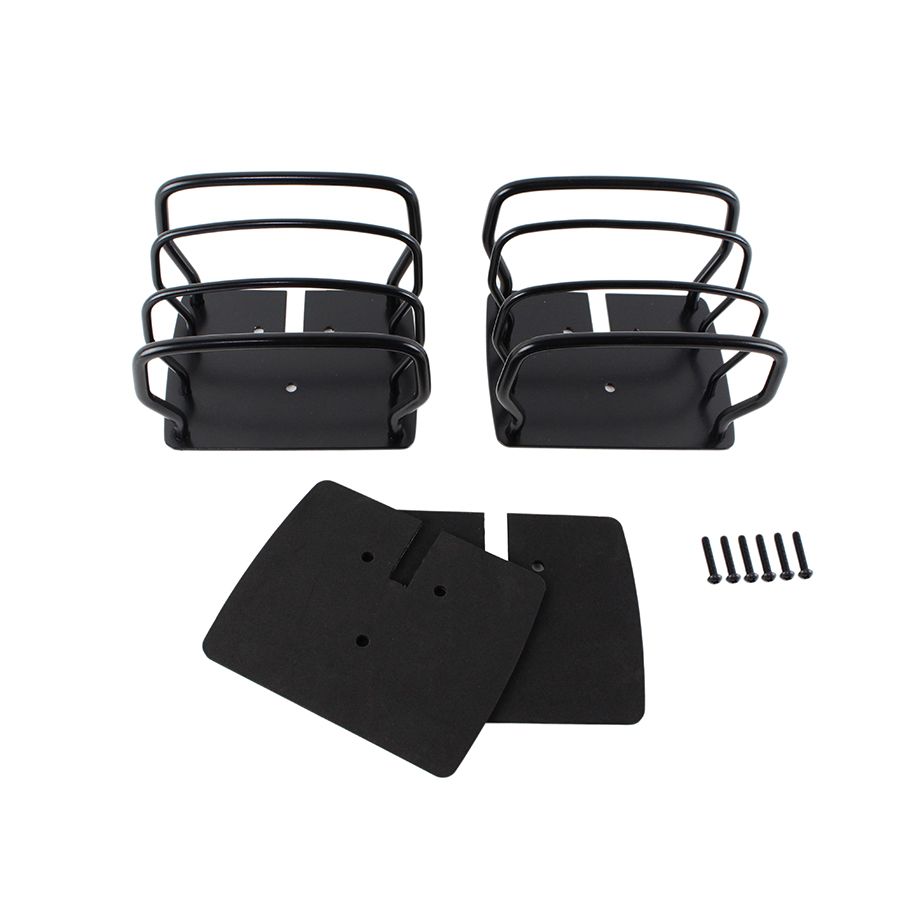 KENTROL JEEP CJ/YJ/TJ Taillight Guard Pair 76-06 CJ and Wrangler YJ/TJ Powdercoat Black Kentrol  50497