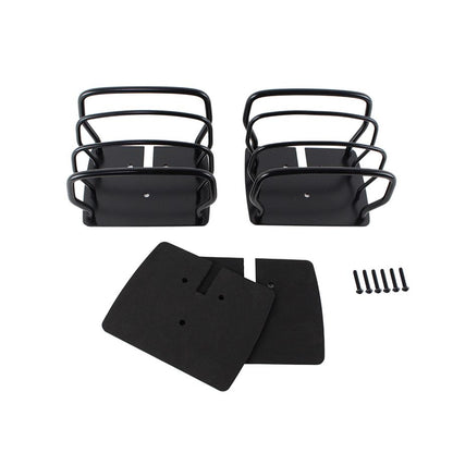 KENTROL JEEP CJ/YJ/TJ Taillight Guard Pair 76-06 CJ and Wrangler YJ/TJ Powdercoat Black Kentrol  50497