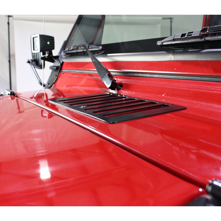 KENTROL Jeep TJ Hood Vent 98-06 Wrangler TJ Powdercoat Black Kentrol  50500