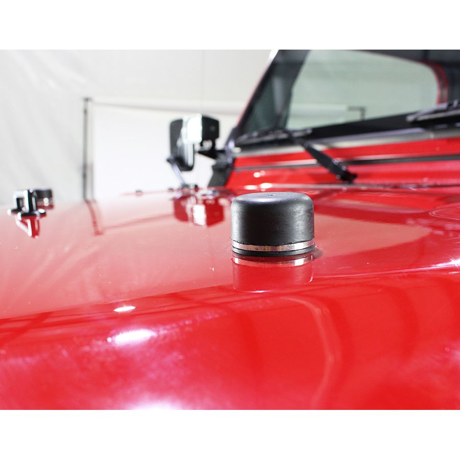KENTROL Jeep TJ/JK Windshield Tie Down Kit 97-14 Wrangler TJ/JK Powdercoat Black Kentrol  50503
