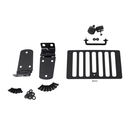 KENTROL Jeep TJ Hood Kit Without Hood Catch 98-06 Wrangler TJ Powdercoat Black Kentrol  50504WHC