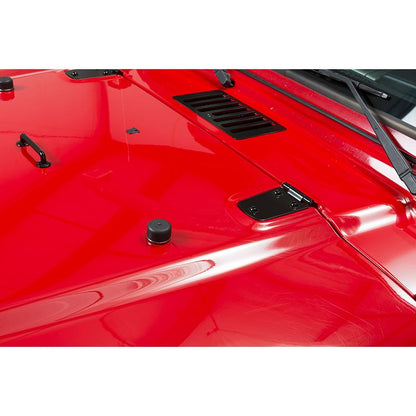 KENTROL Jeep TJ Hood Kit Without Hood Catch 98-06 Wrangler TJ Powdercoat Black Kentrol  50504WHC