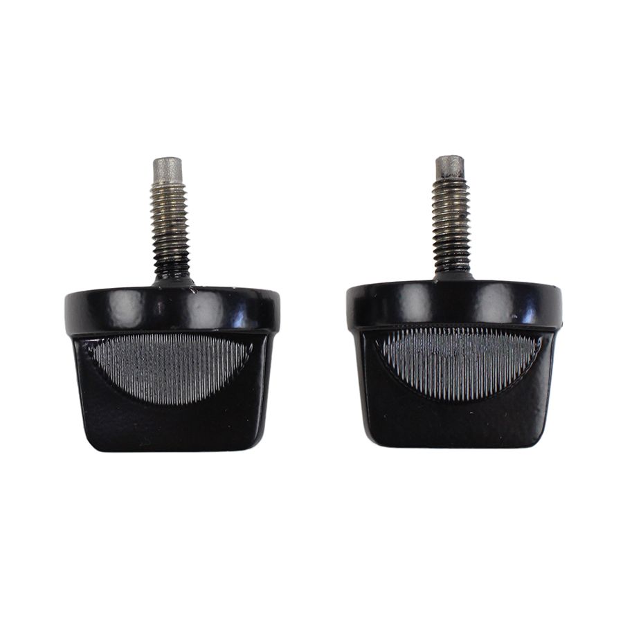 KENTROL Jeep CJ/YJ Windshield Knobs Pair 76-95 CJ and Wrangler YJ Powdercoat Black Kentrol  50510