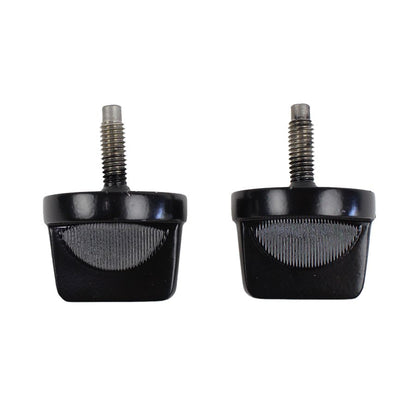 KENTROL Jeep CJ/YJ Windshield Knobs Pair 76-95 CJ and Wrangler YJ Powdercoat Black Kentrol  50510