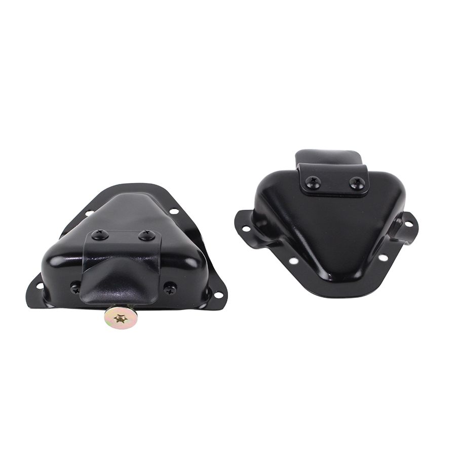 KENTROL Jeep CJ/YJ Interior Door Latch Brackets Pair 81-95 CJ and Wrangler YJ Powdercoat Black Kentrol  50513