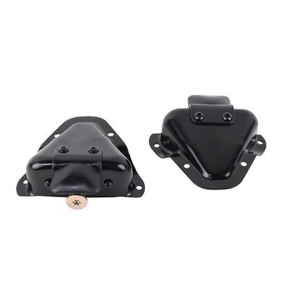 KENTROL Jeep CJ/YJ Interior Door Latch Brackets Pair 81-95 CJ and Wrangler YJ Powdercoat Black Kentrol  50513