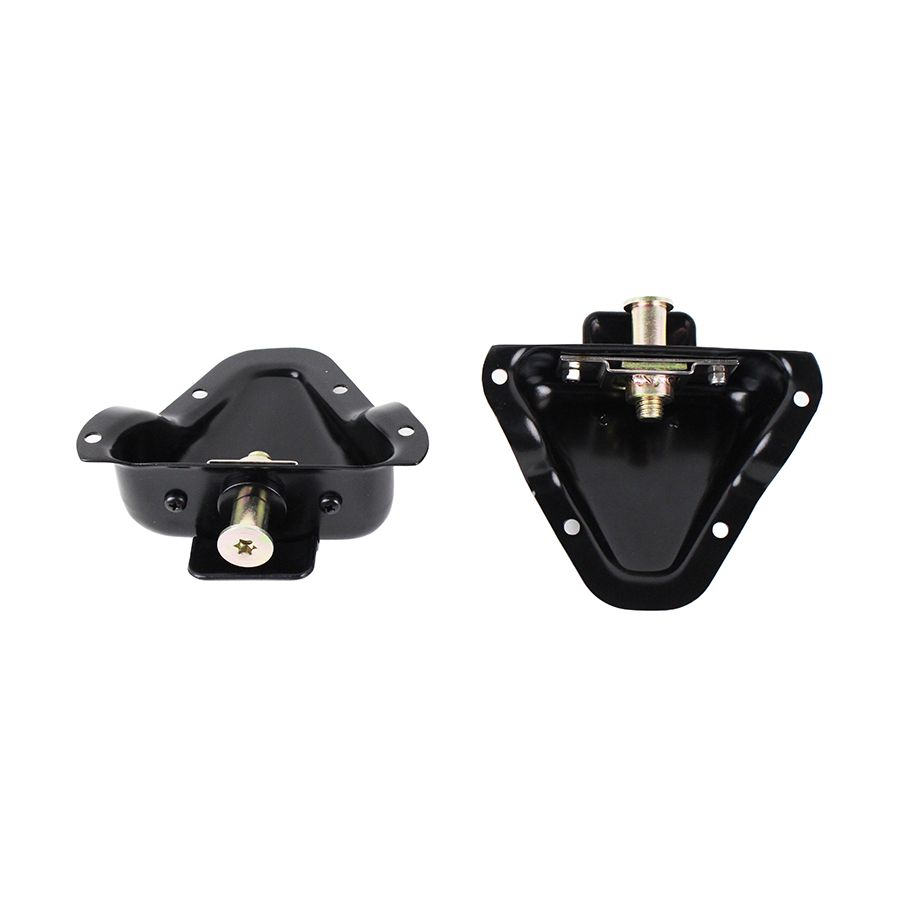 KENTROL Jeep CJ/YJ Interior Door Latch Brackets Pair 81-95 CJ and Wrangler YJ Powdercoat Black Kentrol  50513
