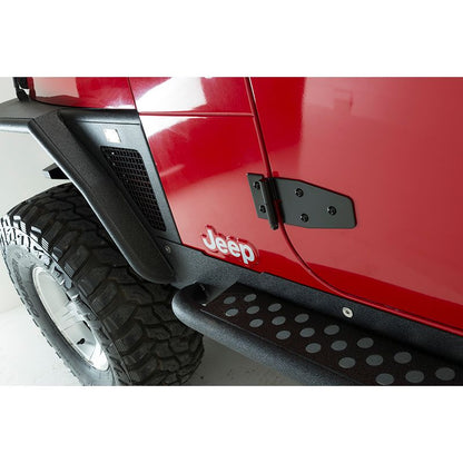 KENTROL Jeep TJ Door Hinge Set 4 Pieces 97-06 Wrangler TJ Powdercoat Black Kentrol  50525