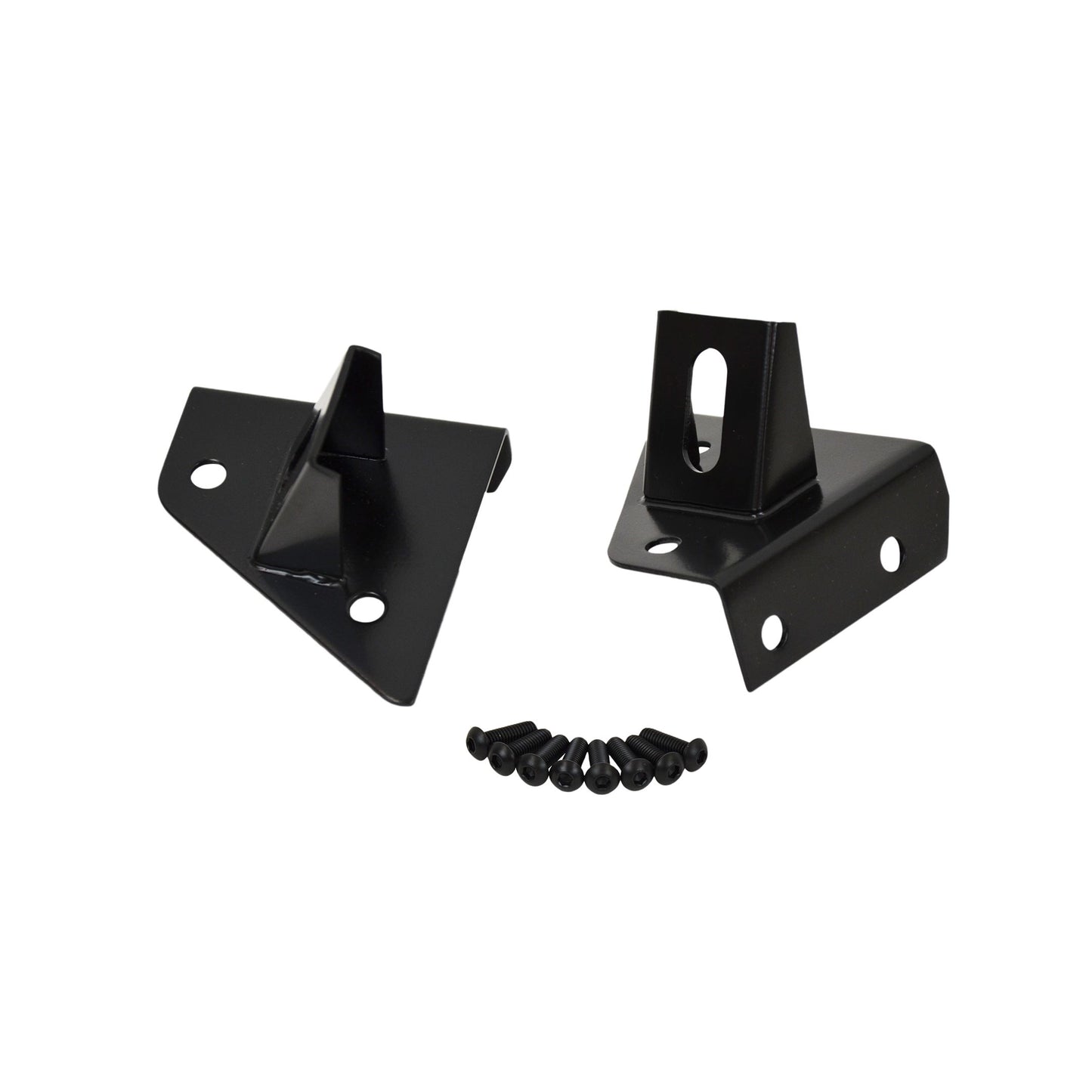 KENTROL Jeep CJ/YJ Light Bracket Pair 76-95 CJ and Wrangler YJ Powdercoat Black Kentrol  50531