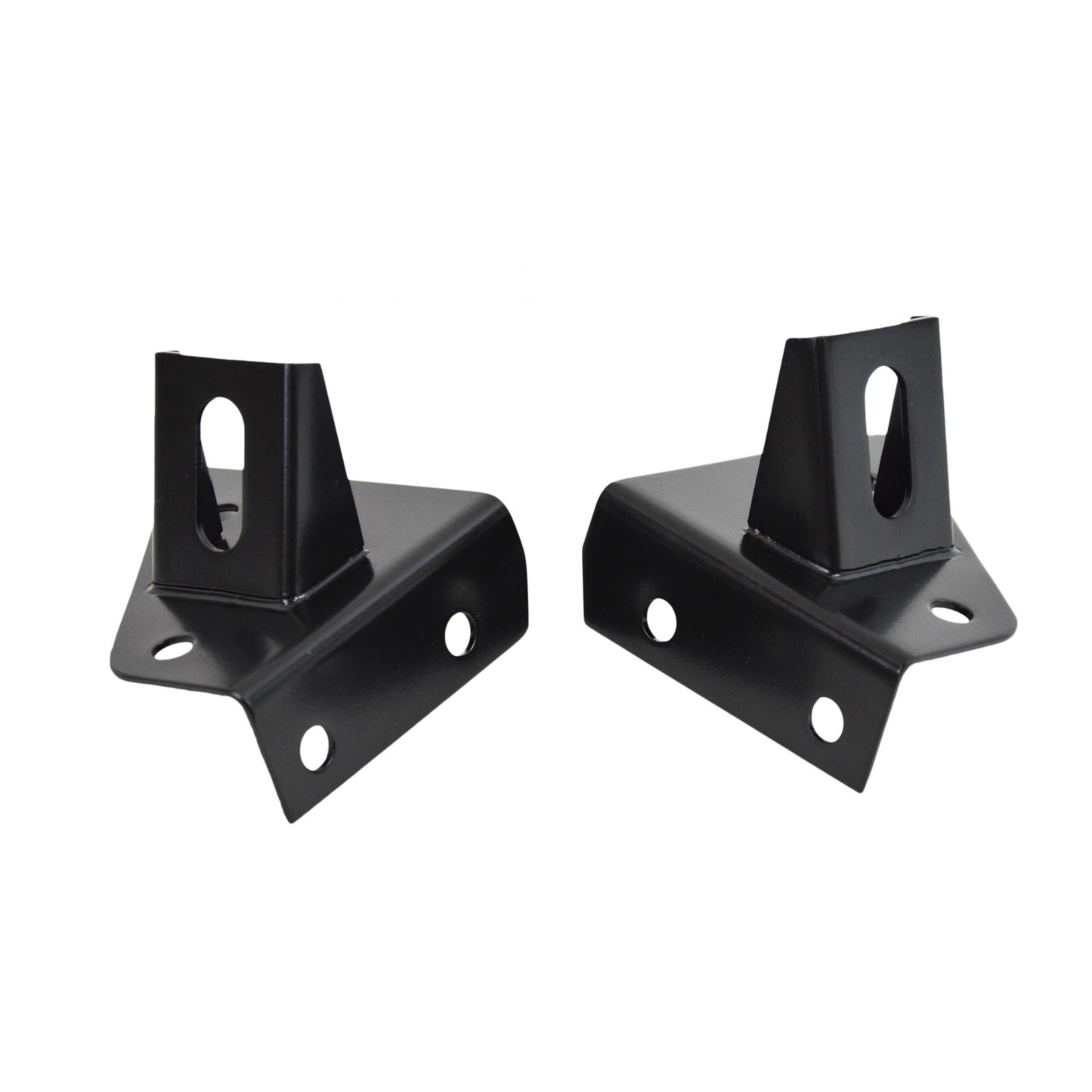 KENTROL Jeep CJ/YJ Light Bracket Pair 76-95 CJ and Wrangler YJ Powdercoat Black Kentrol  50531