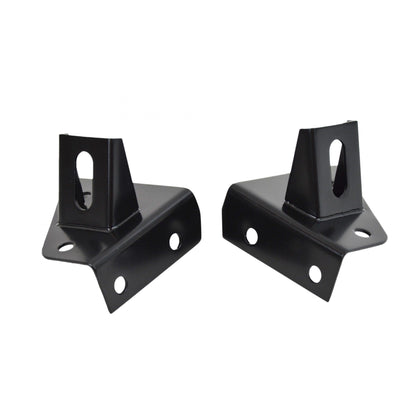 KENTROL Jeep CJ/YJ Light Bracket Pair 76-95 CJ and Wrangler YJ Powdercoat Black Kentrol  50531
